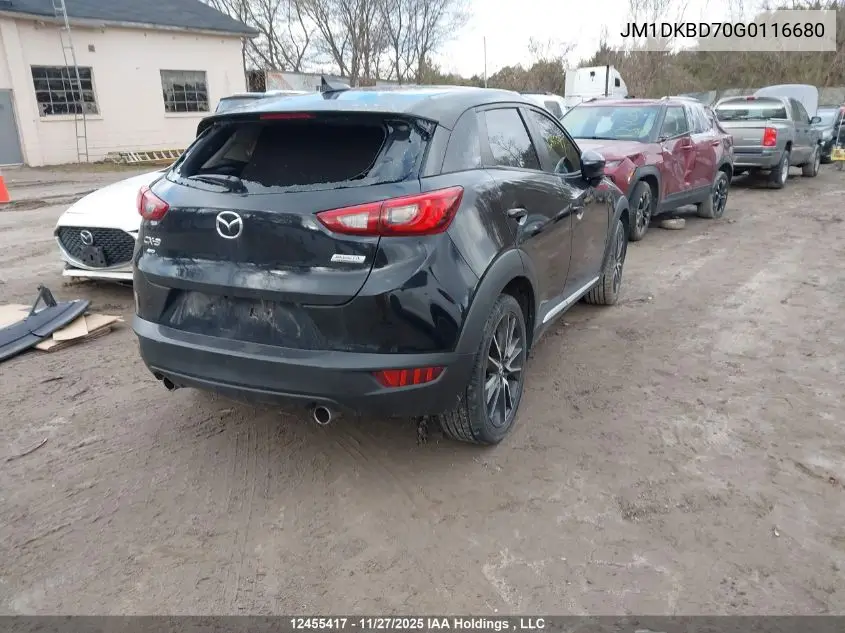 JM1DKBD70G0116680 2016 Mazda Cx-3