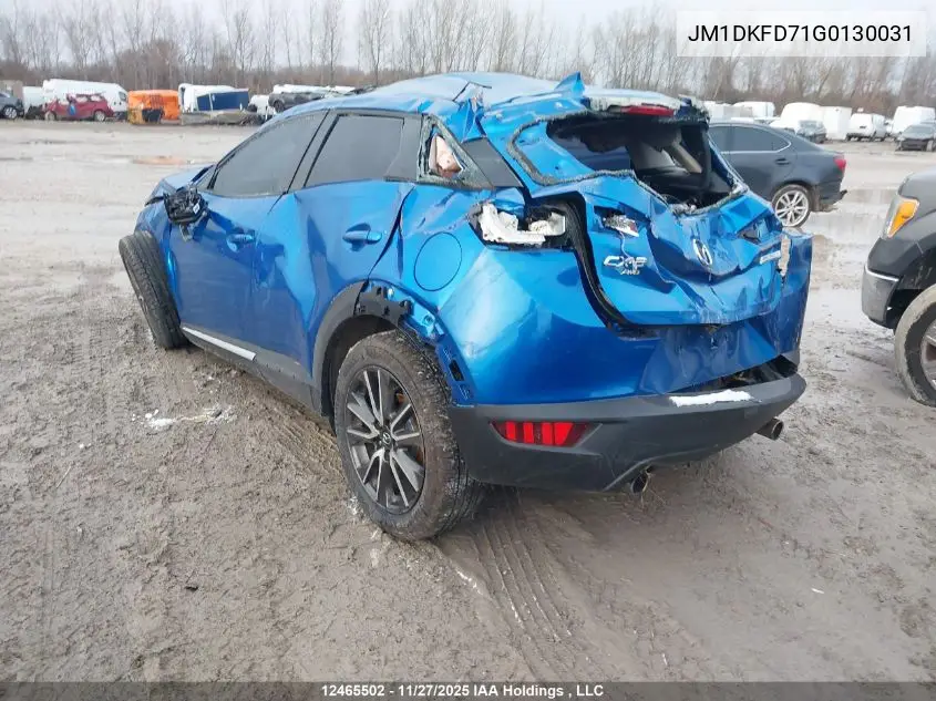 JM1DKFD71G0130031 2016 Mazda Cx-3 Grand Touring