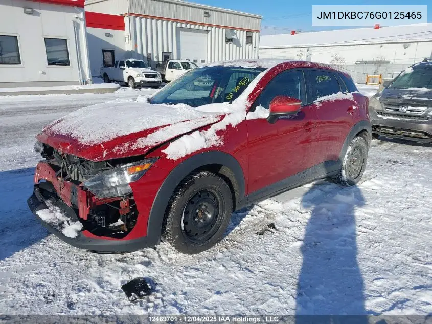 JM1DKBC76G0125465 2016 Mazda Cx-3 Gs