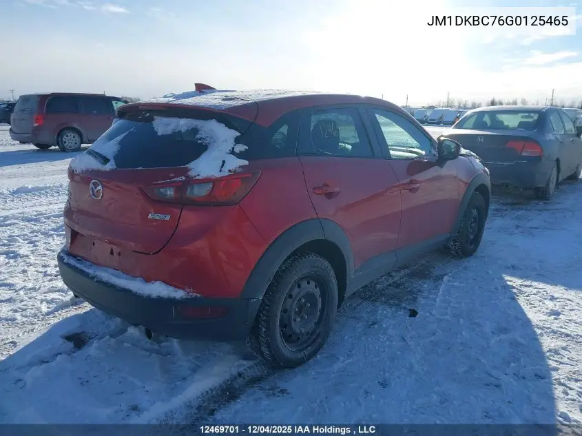 JM1DKBC76G0125465 2016 Mazda Cx-3 Gs