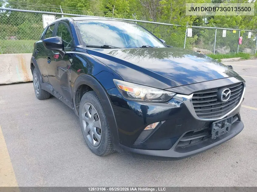2016 Mazda Cx-3 VIN: JM1DKDB73G0135500 Lot: 12613106