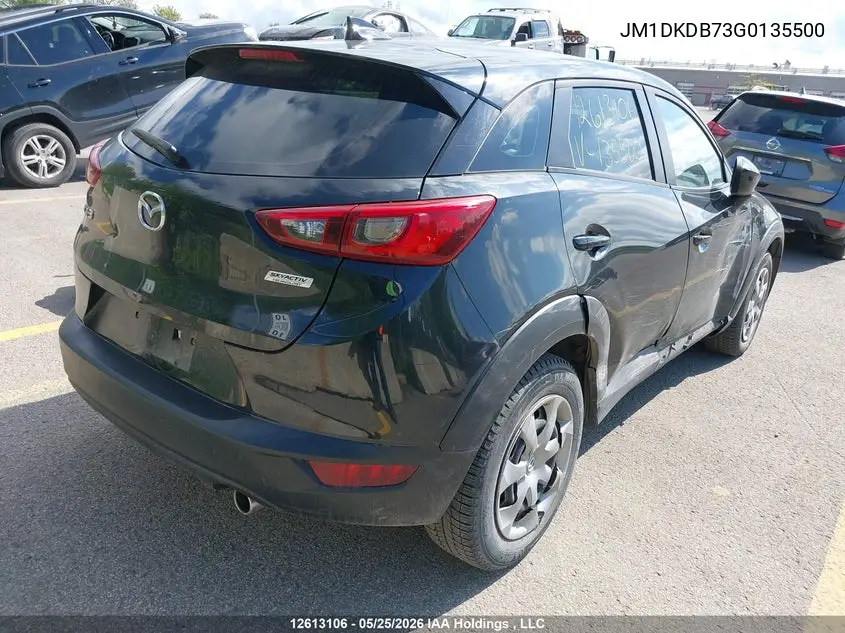 2016 Mazda Cx-3 VIN: JM1DKDB73G0135500 Lot: 12613106
