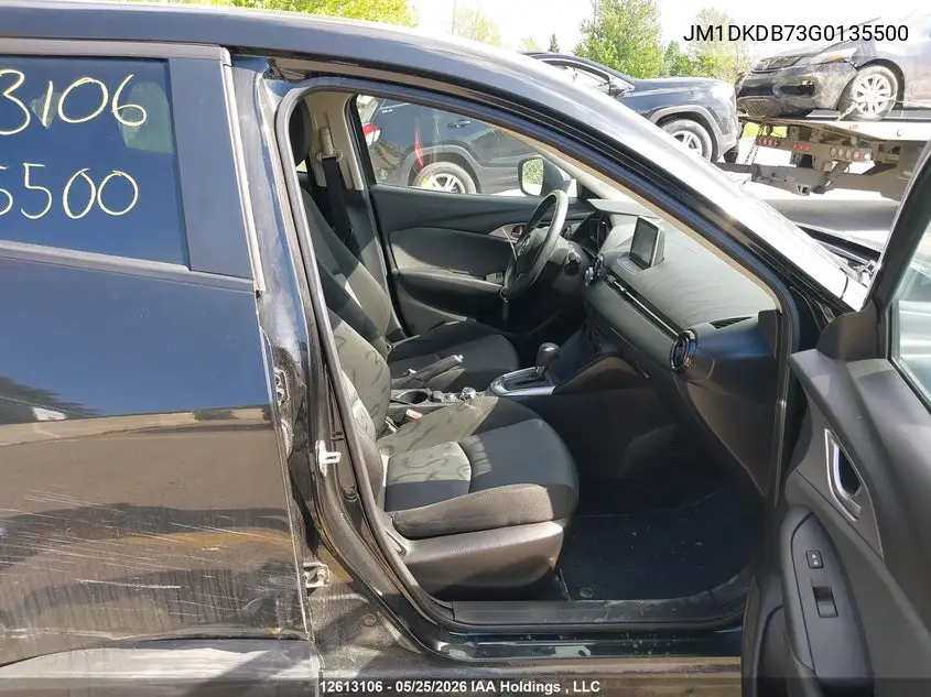 2016 Mazda Cx-3 VIN: JM1DKDB73G0135500 Lot: 12613106