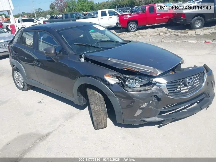 2016 Mazda Cx-3 Touring VIN: JM1DKBC7XG0114940 Lot: 41777630