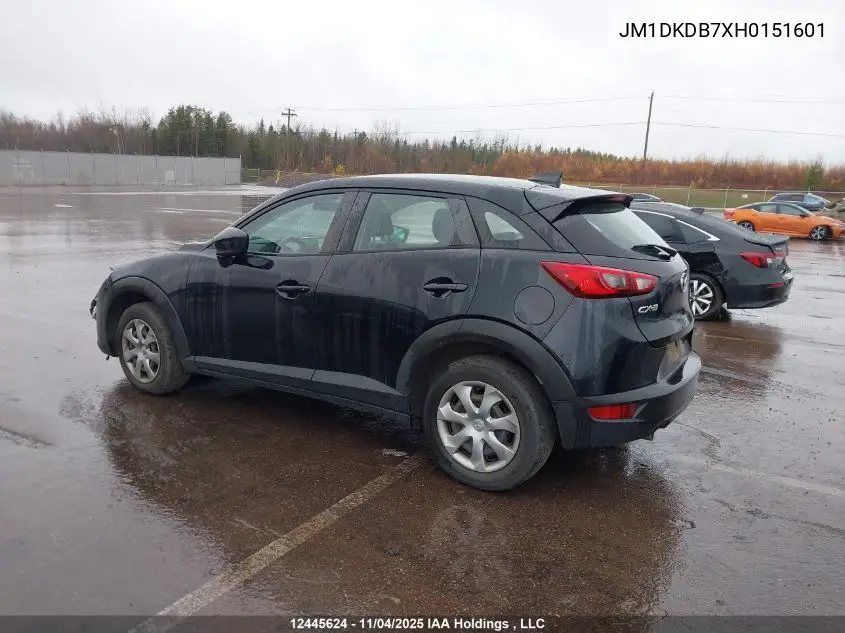 JM1DKDB7XH0151601 2017 Mazda Cx-3 Gx