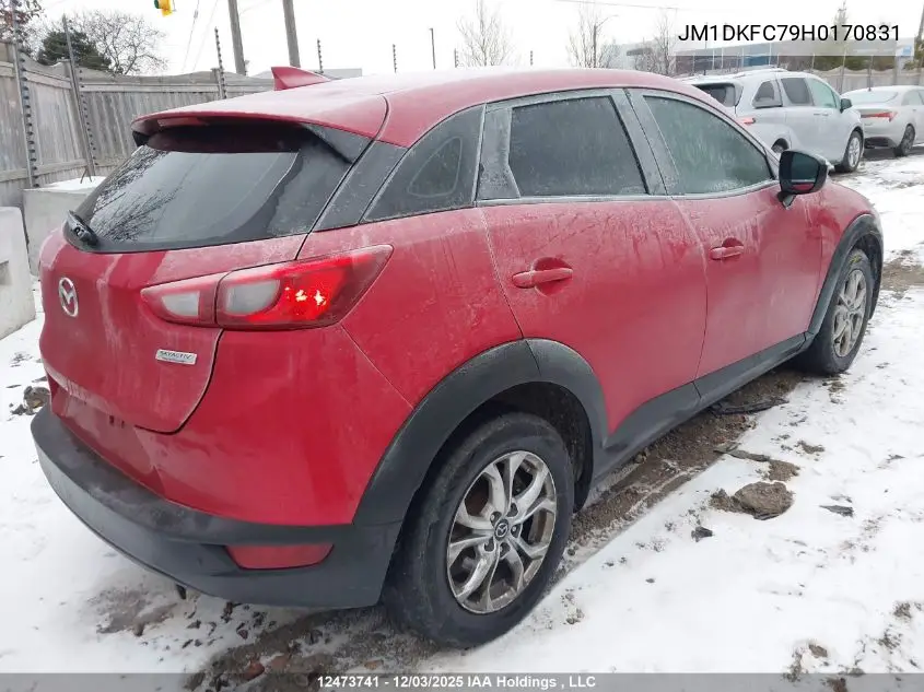 JM1DKFC79H0170831 2017 Mazda Cx-3 Gs
