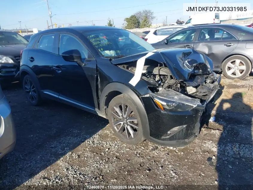 JM1DKFD73J0331985 2018 Mazda Cx-3 Grand Touring