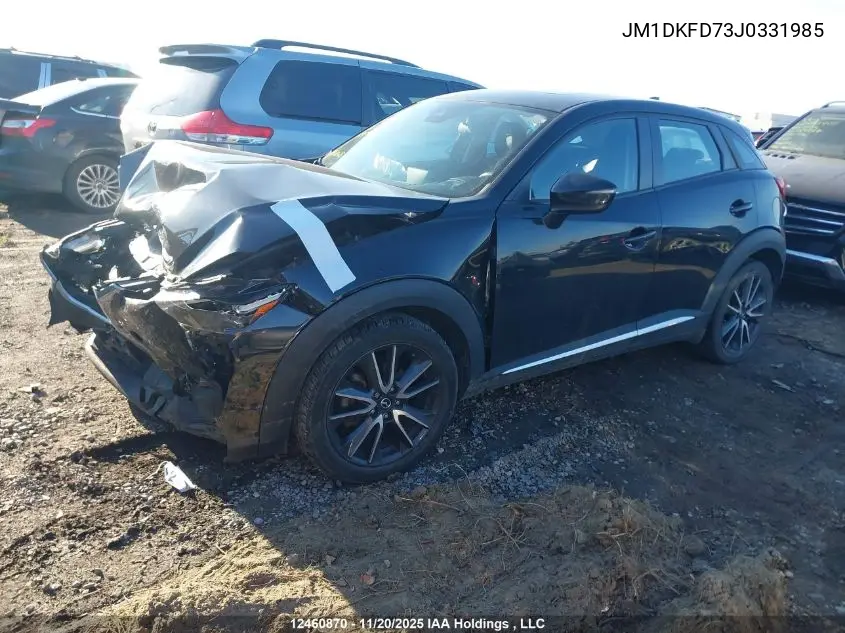 JM1DKFD73J0331985 2018 Mazda Cx-3 Grand Touring