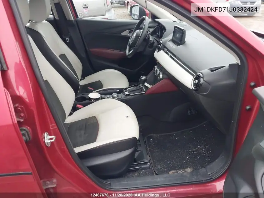 JM1DKFD71J0332424 2018 Mazda Cx-3 Gt