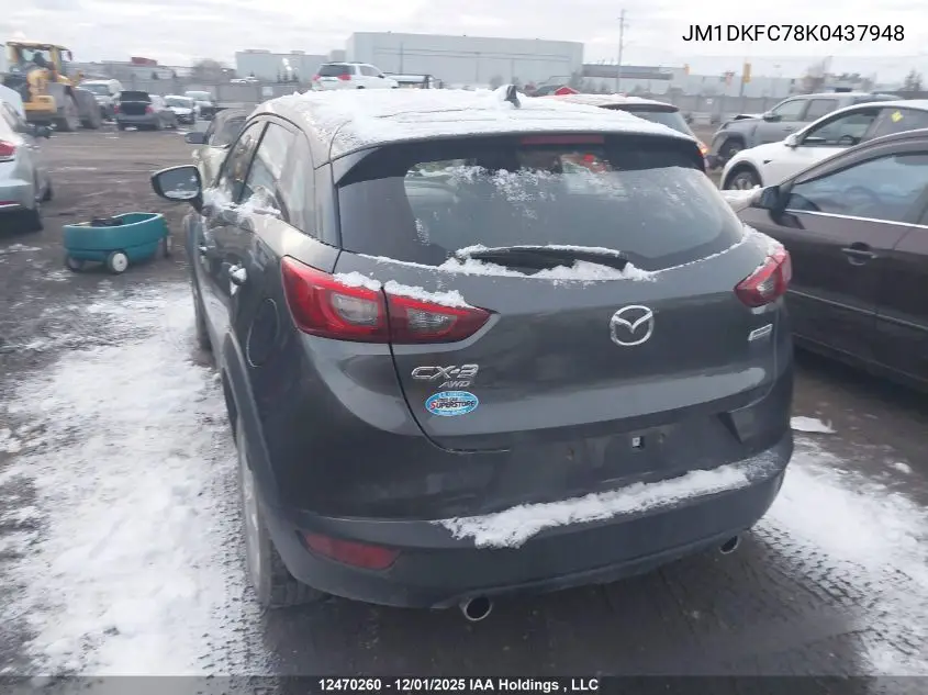 JM1DKFC78K0437948 2019 Mazda Cx-3 Touring