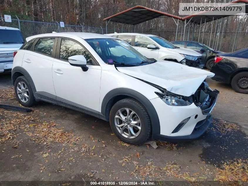 2019 Mazda Cx-3 Sport VIN: JM1DKDB73K1409779 Lot: 41018935