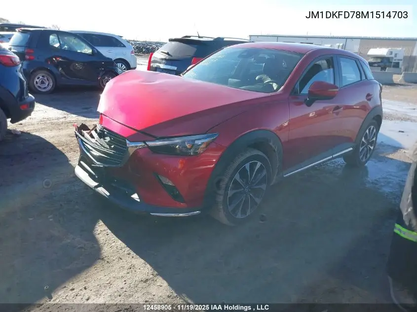 JM1DKFD78M1514703 2021 Mazda Cx-3