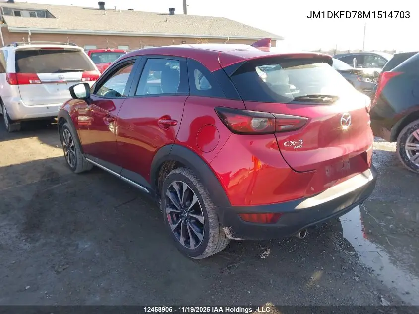 JM1DKFD78M1514703 2021 Mazda Cx-3