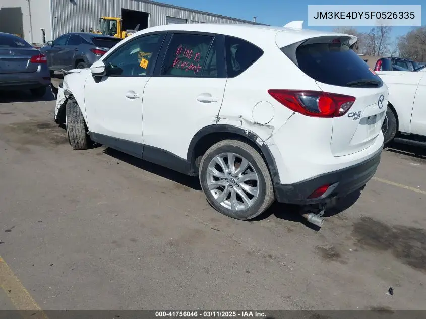 2015 Mazda Cx-5 Grand Touring VIN: JM3KE4DY5F0526335 Lot: 41756046