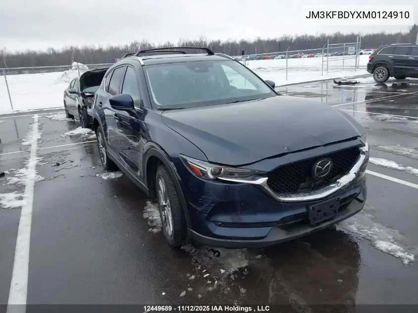 JM3KFBDYXM0124910 2021 Mazda Cx-5 Gt