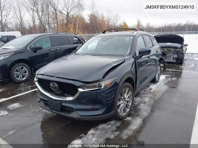 JM3KFBDYXM0124910 2021 Mazda Cx-5 Gt