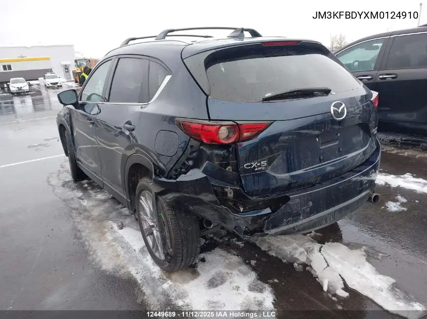 JM3KFBDYXM0124910 2021 Mazda Cx-5 Gt