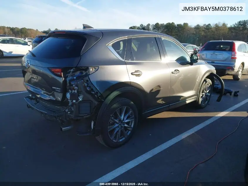JM3KFBAY5M0378612 2021 Mazda Cx-5 Grand Touring Reserve