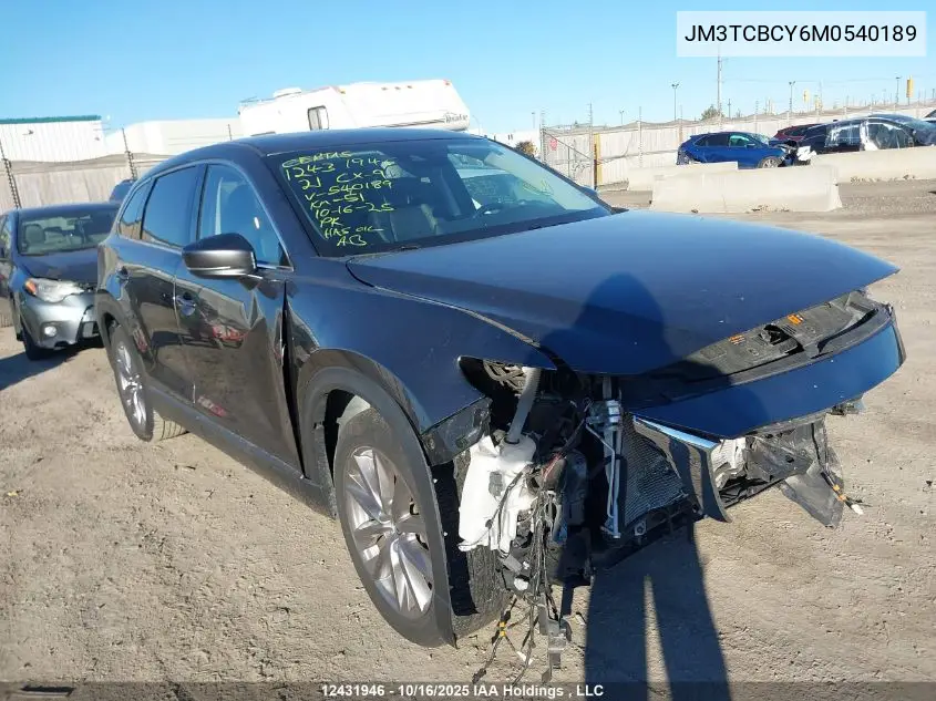 JM3TCBCY6M0540189 2021 Mazda Cx-9 Touring