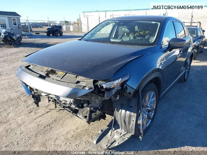 JM3TCBCY6M0540189 2021 Mazda Cx-9 Touring