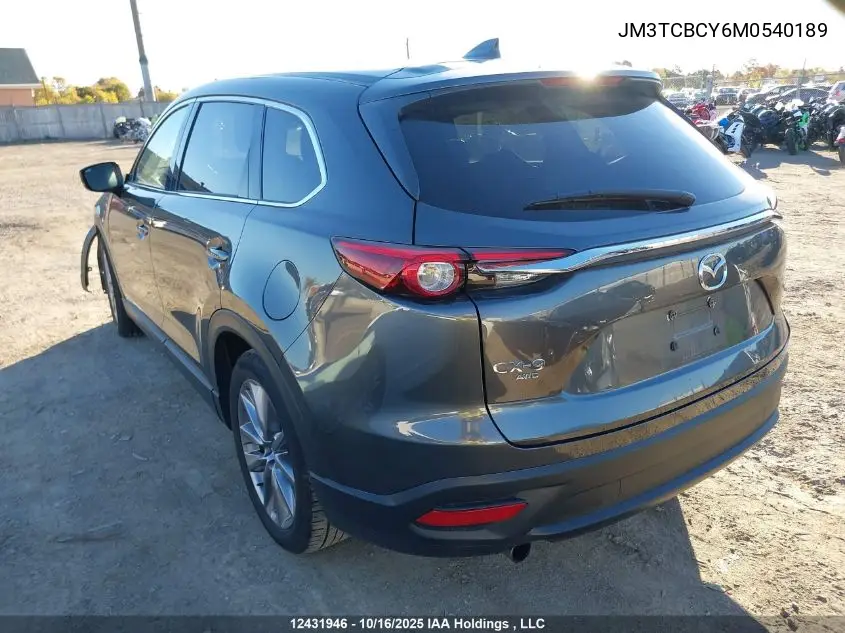 JM3TCBCY6M0540189 2021 Mazda Cx-9 Touring