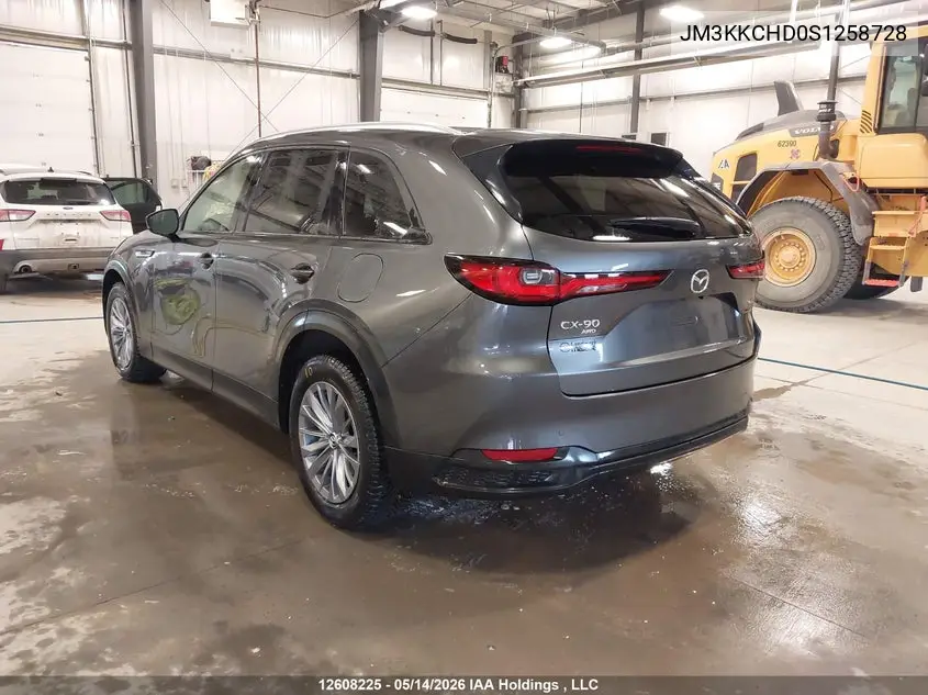 2025 Mazda Cx-90 Premium Sport VIN: JM3KKCHD0S1258728 Lot: 12608225