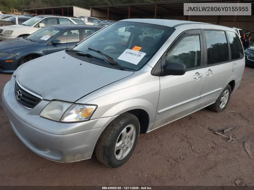 JM3LW28G6Y0155955 2000 Mazda Mpv Dx/Es/Lx