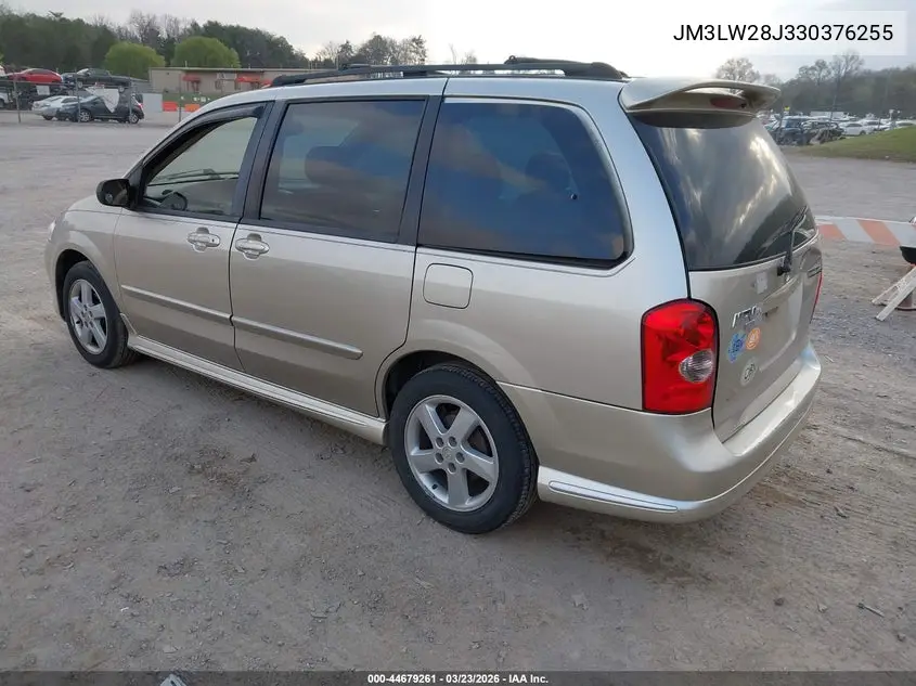2003 Mazda Mpv Es/Lx/Lx-Sv VIN: JM3LW28J330376255 Lot: 44679261