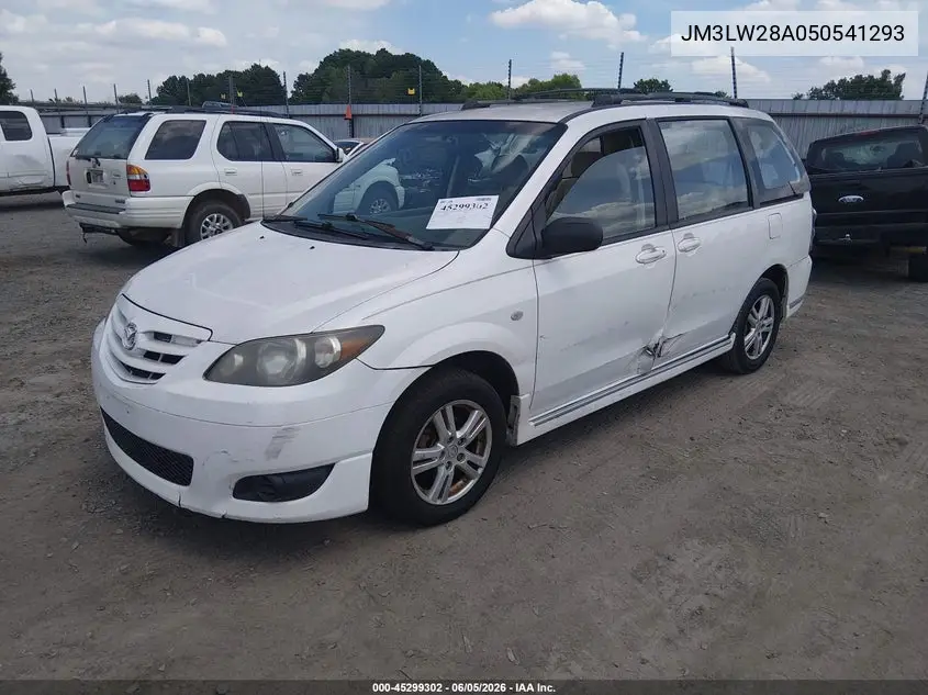2005 Mazda Mpv Lx VIN: JM3LW28A050541293 Lot: 45299302