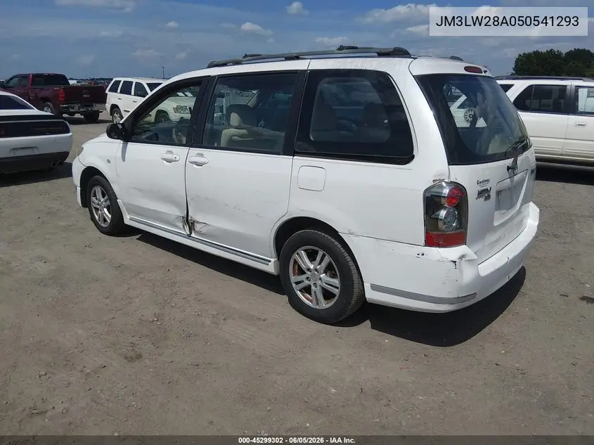 2005 Mazda Mpv Lx VIN: JM3LW28A050541293 Lot: 45299302