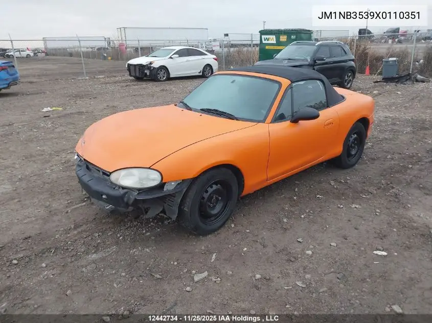 JM1NB3539X0110351 1999 Mazda Mx-5 Miata 10Th Anniversary Package