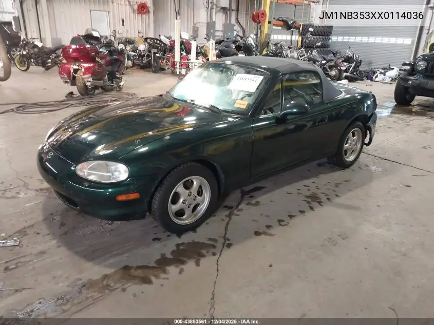 JM1NB353XX0114036 1999 Mazda Mx-5 Miata Leather Pkg/Popular Equipment Pkg/Sports Pkg/Touring Pkg