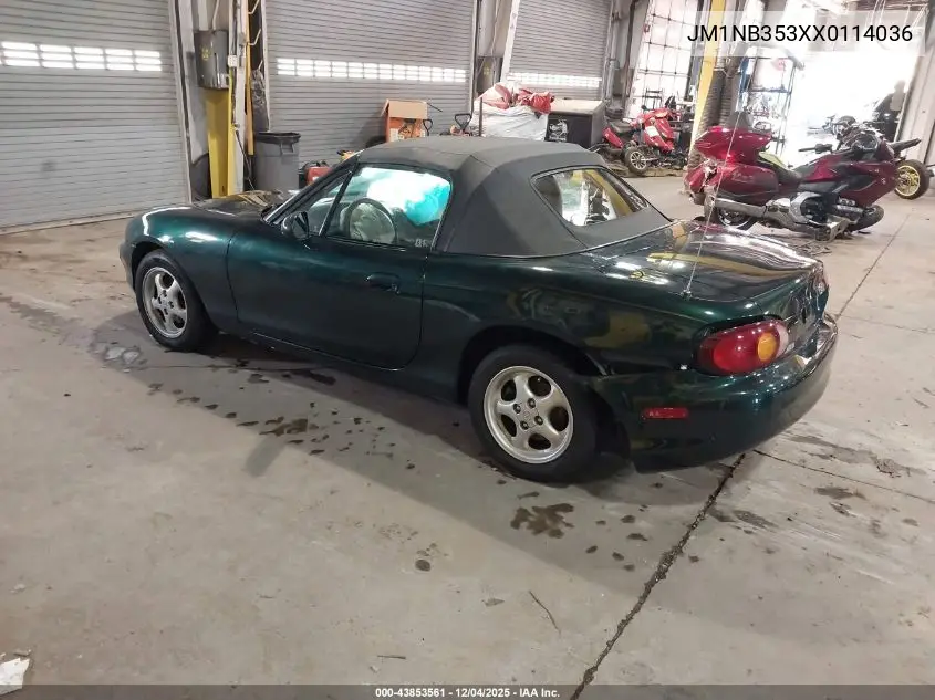 JM1NB353XX0114036 1999 Mazda Mx-5 Miata Leather Pkg/Popular Equipment Pkg/Sports Pkg/Touring Pkg