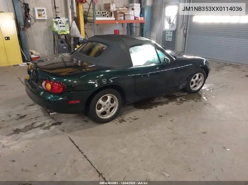 JM1NB353XX0114036 1999 Mazda Mx-5 Miata Leather Pkg/Popular Equipment Pkg/Sports Pkg/Touring Pkg