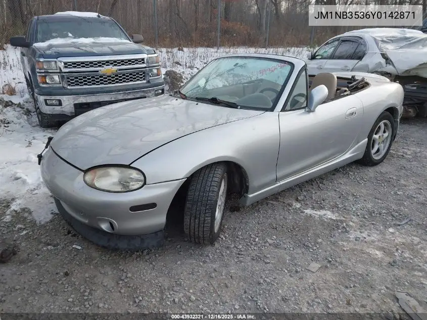 JM1NB3536Y0142871 2000 Mazda Mx-5 Miata Ls/Special Edition
