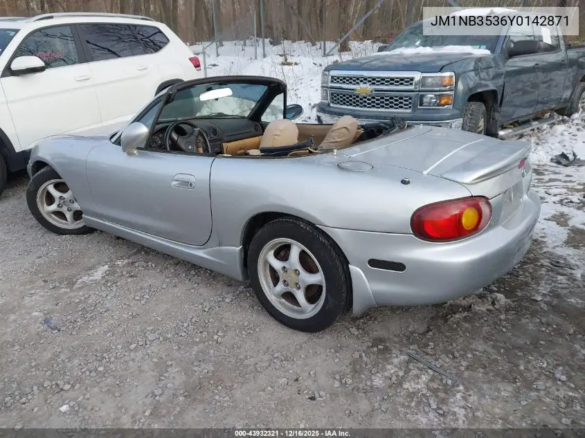 JM1NB3536Y0142871 2000 Mazda Mx-5 Miata Ls/Special Edition