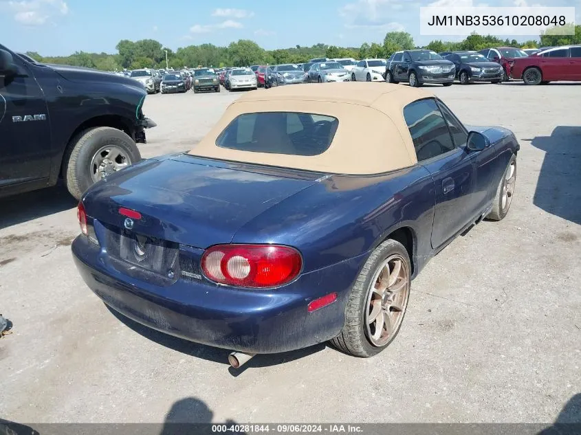 2001 Mazda Mx-5 Miata Ls/Special Edition VIN: JM1NB353610208048 Lot: 40281844