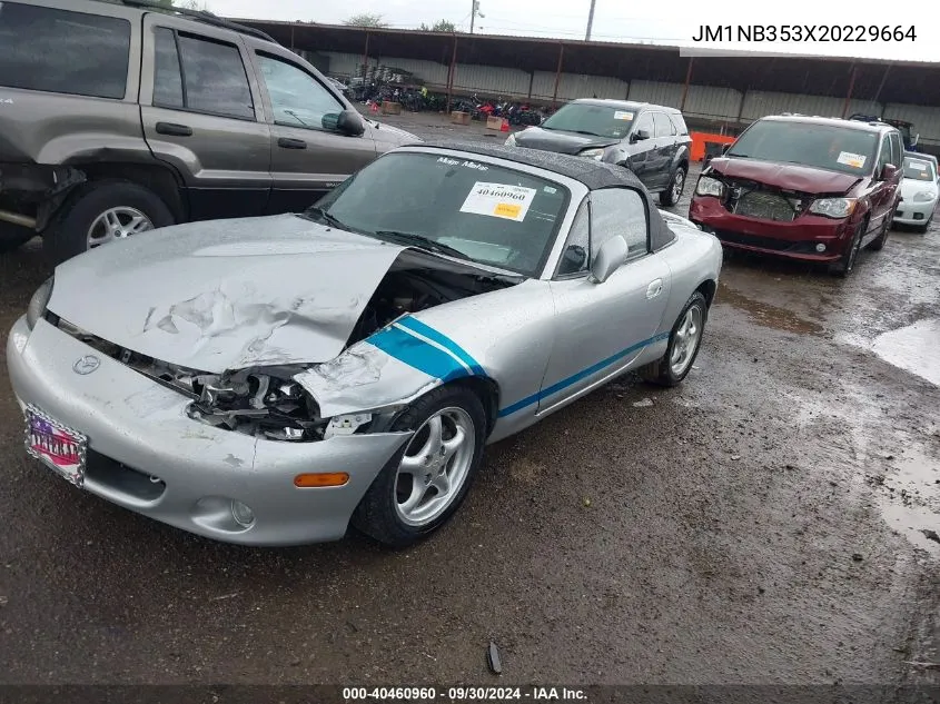 2002 Mazda Mx-5 Miata Cloth/Ls/Se VIN: JM1NB353X20229664 Lot: 40460960