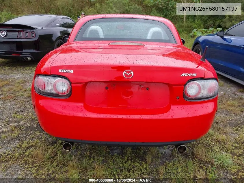 JM1NC26F580157197 2008 Mazda Mx-5 Miata