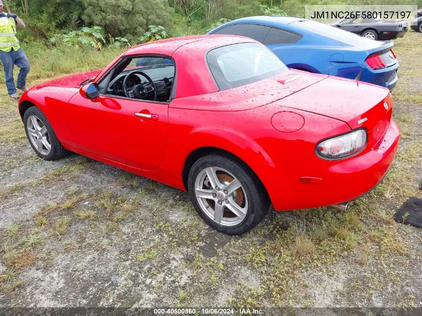 2008 Mazda Mx-5 Miata VIN: JM1NC26F580157197 Lot: 40500860