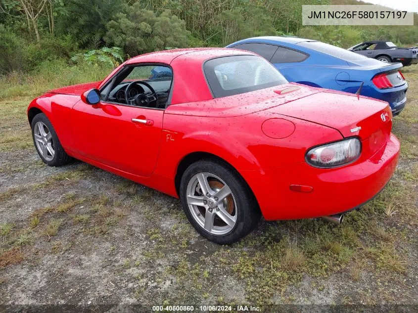 JM1NC26F580157197 2008 Mazda Mx-5 Miata