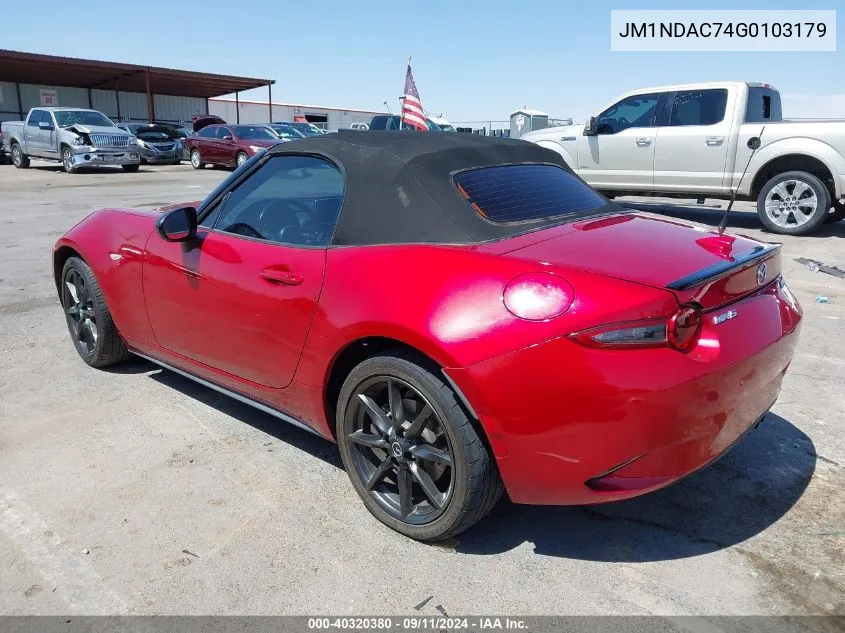 JM1NDAC74G0103179 2016 Mazda Mx-5 Miata Club