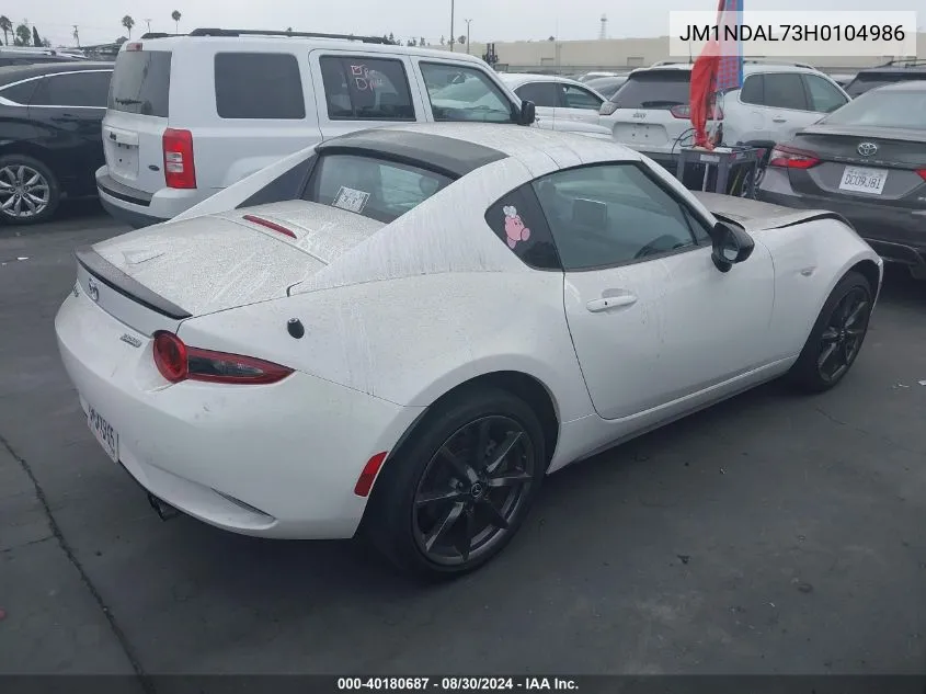 JM1NDAL73H0104986 2017 Mazda Mx-5 Miata Rf Club