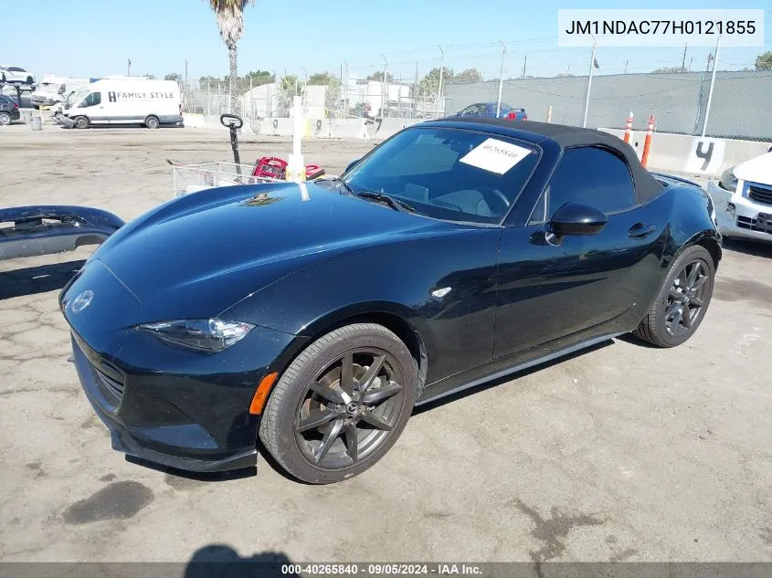 2017 Mazda Mx-5 Miata Club VIN: JM1NDAC77H0121855 Lot: 40265840