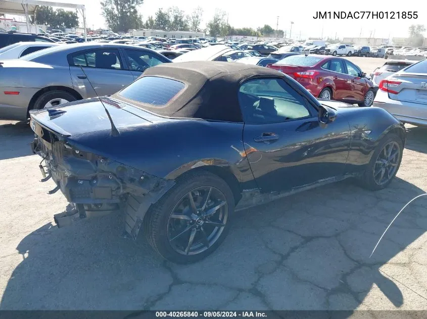 2017 Mazda Mx-5 Miata Club VIN: JM1NDAC77H0121855 Lot: 40265840