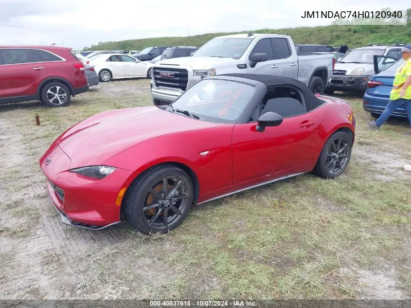 JM1NDAC74H0120940 2017 Mazda Mx-5 Miata Club