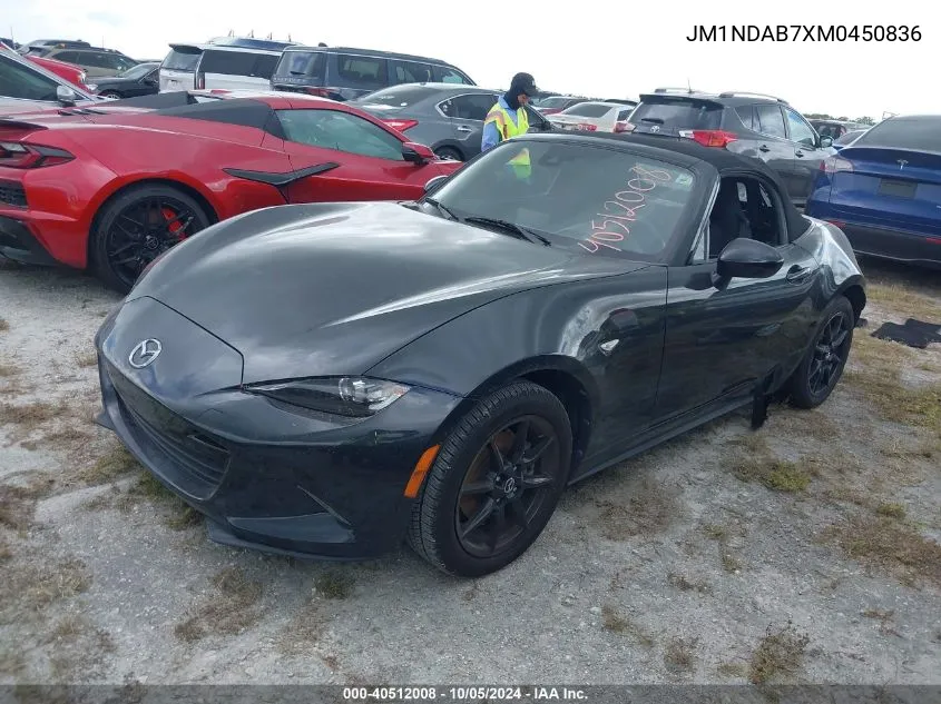 2021 Mazda Mx-5 Miata Sport VIN: JM1NDAB7XM0450836 Lot: 40512008