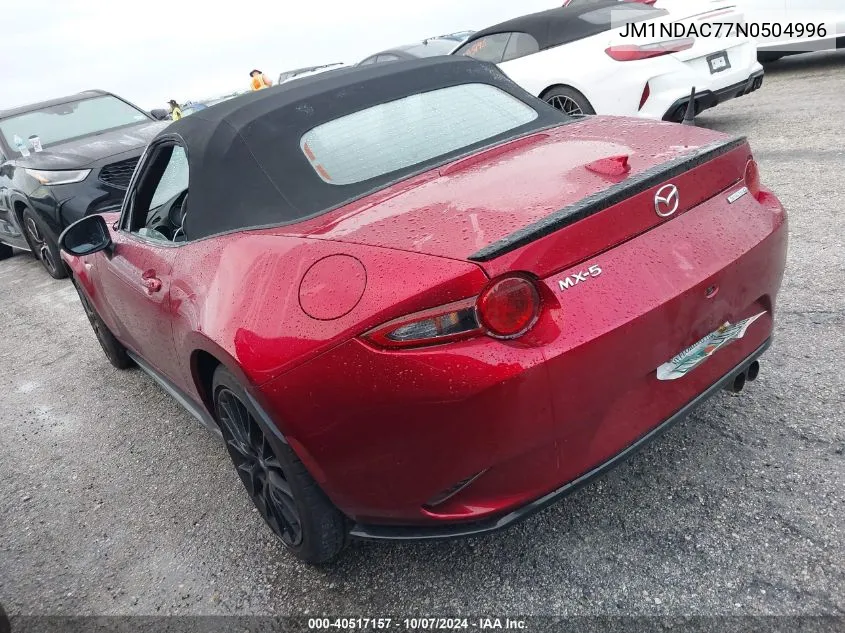 2022 Mazda Mx-5 Miata Club VIN: JM1NDAC77N0504996 Lot: 40517157