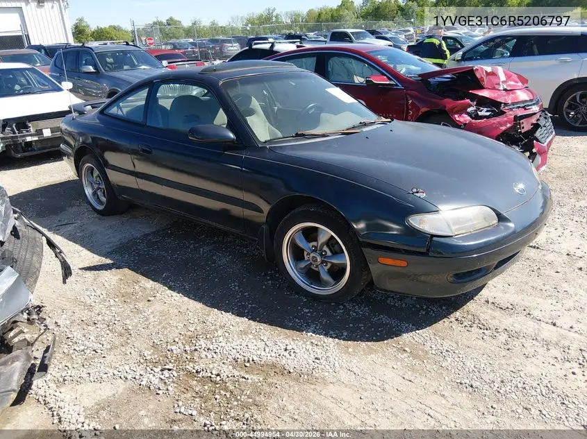 1994 Mazda Mx-6 VIN: 1YVGE31C6R5206797 Lot: 44994954