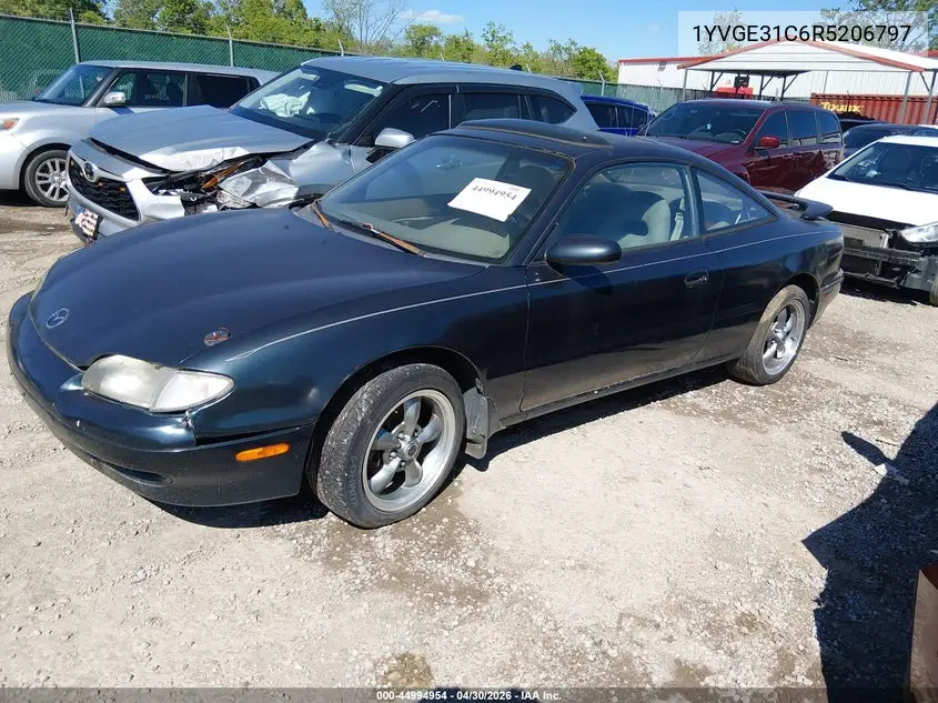 1994 Mazda Mx-6 VIN: 1YVGE31C6R5206797 Lot: 44994954